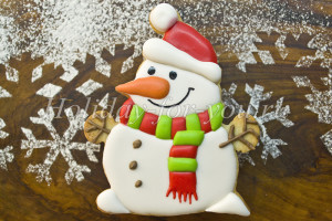 Новогоднее печенье «Снеговичок»: рецепт с фото