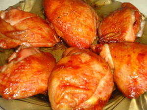 Куриные бедра в медово-горчичном соусе